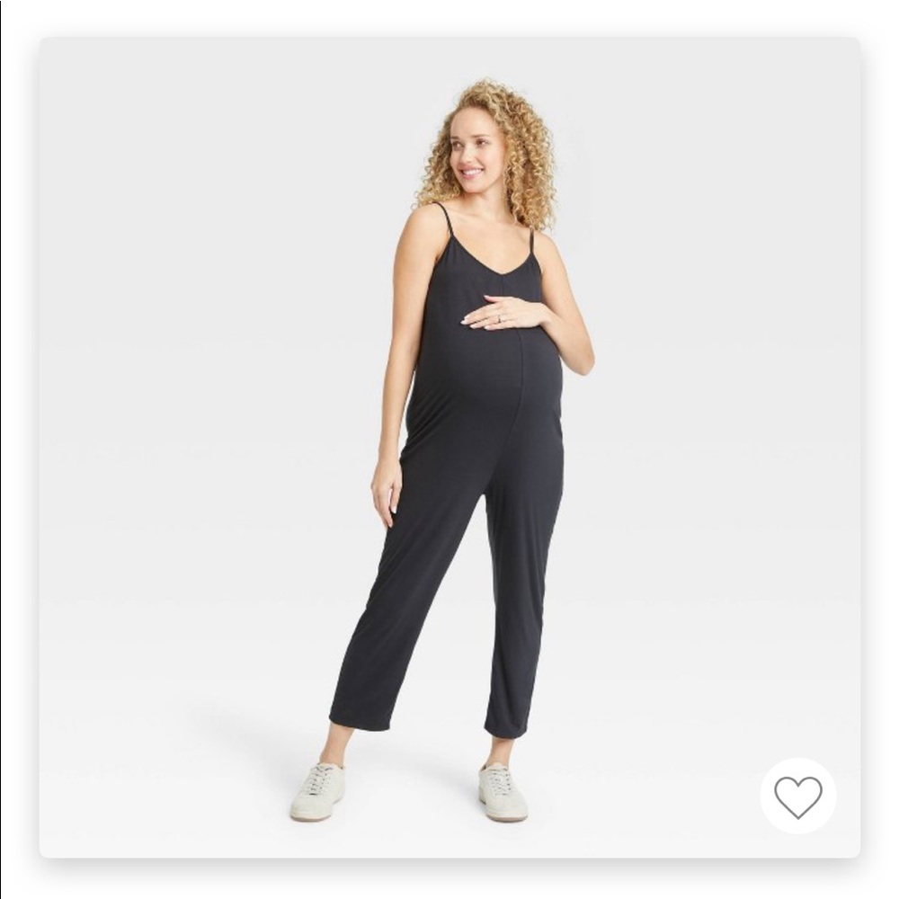 The nines by Hatch maternity black jumpsuit NWT